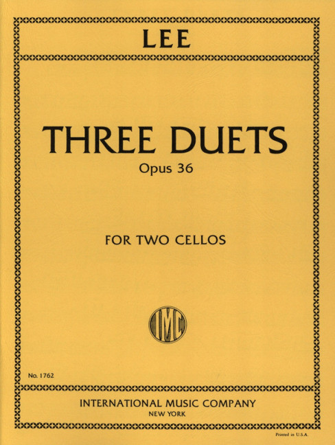 Front Cover Image Three Duets op. 36 