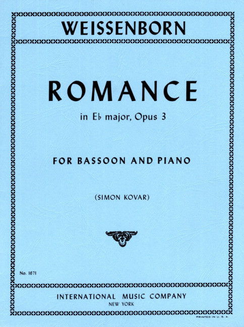 Front Cover Image Romance in Eb Major Op.3 