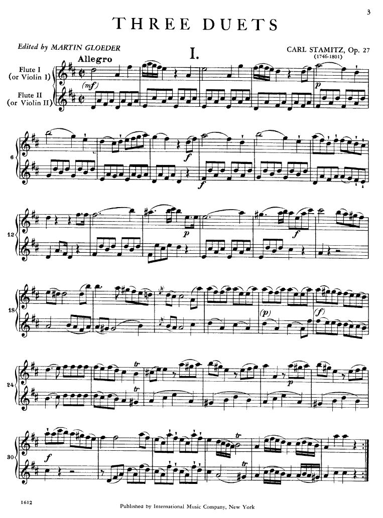 Other Cover Image Three Duets op.27 