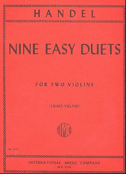 Front Cover Image Nine Easy Duets 
