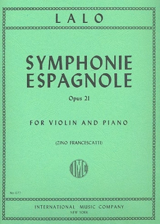 Front Cover Image Symphonie espagnole op. 21