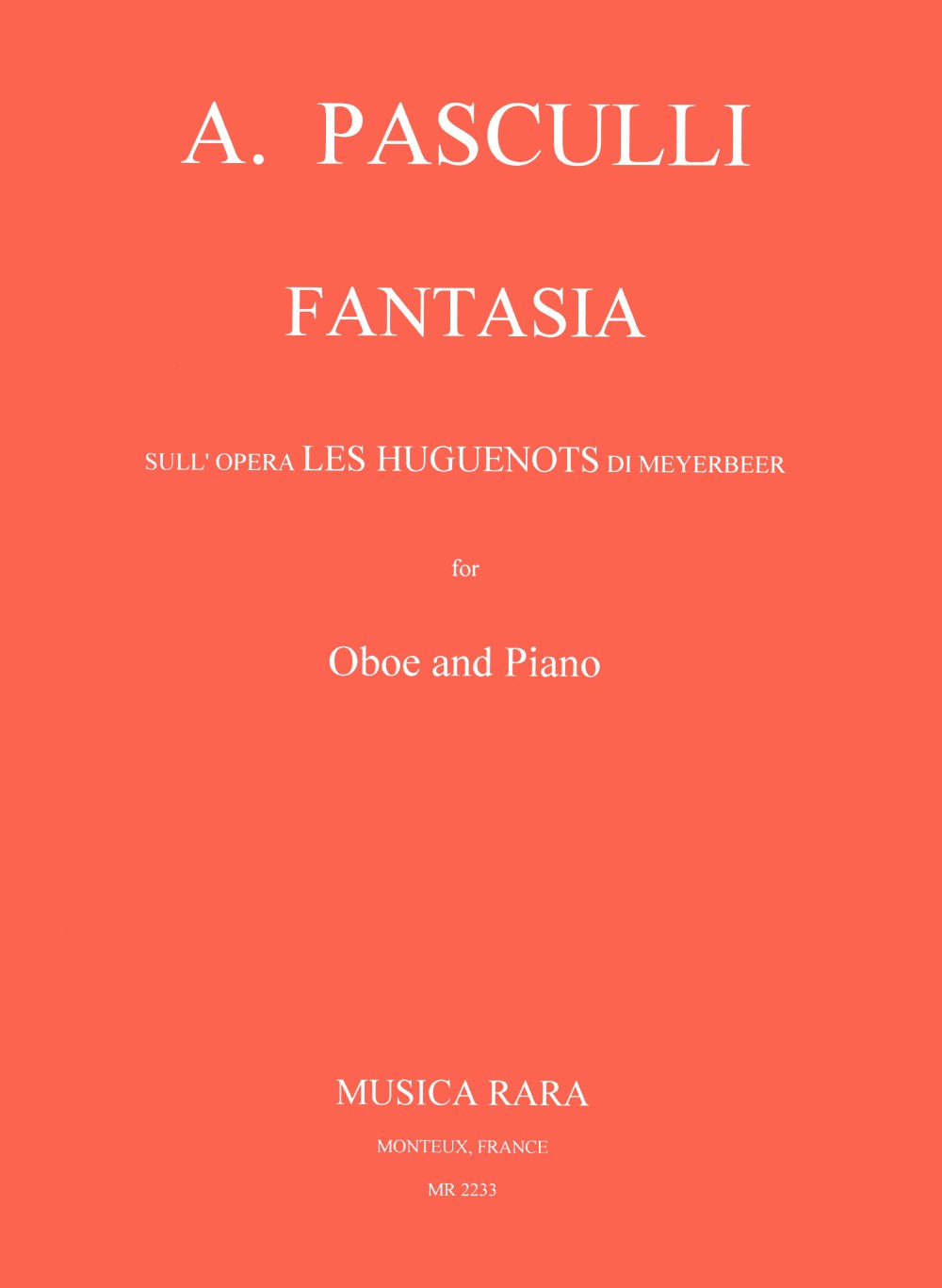 Front Cover Image Fantasie über die Oper "Les Huguenots" von Meyerbeer