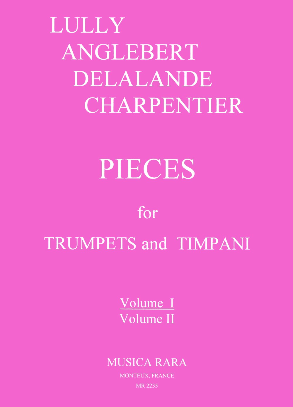 Front Cover Image Stücke für Trompeten und Pauke Band 1