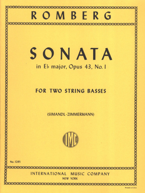 Front Cover Image Sonata in Eb Major Op. 43/1 