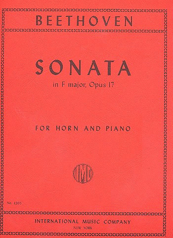 Front Cover Image Sonata in F major Op.17 
