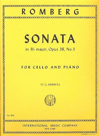 Front Cover Image SONATA Bb Major Op.38 No.3 