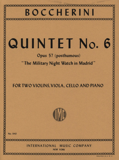 Front Cover Image Quintet No. 6 Op.57 