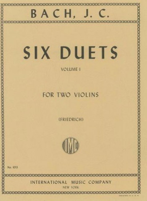 Front Cover Image Six Duets Volume 1 