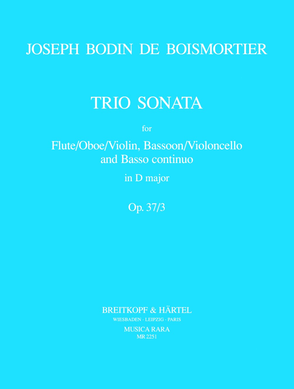 Front Cover Image 5 Triosonaten op. 37 – Nr. 3