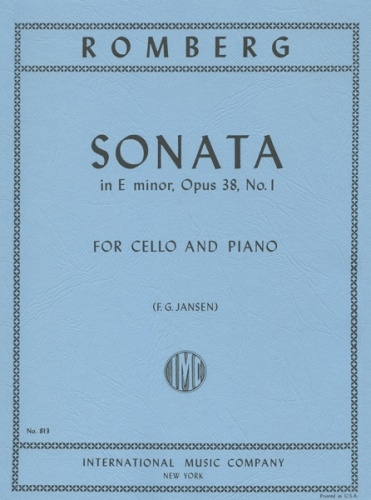 Front Cover Image Sonata op. 38, 1 