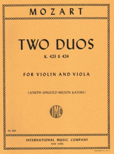 Front Cover Image Two Duos 
