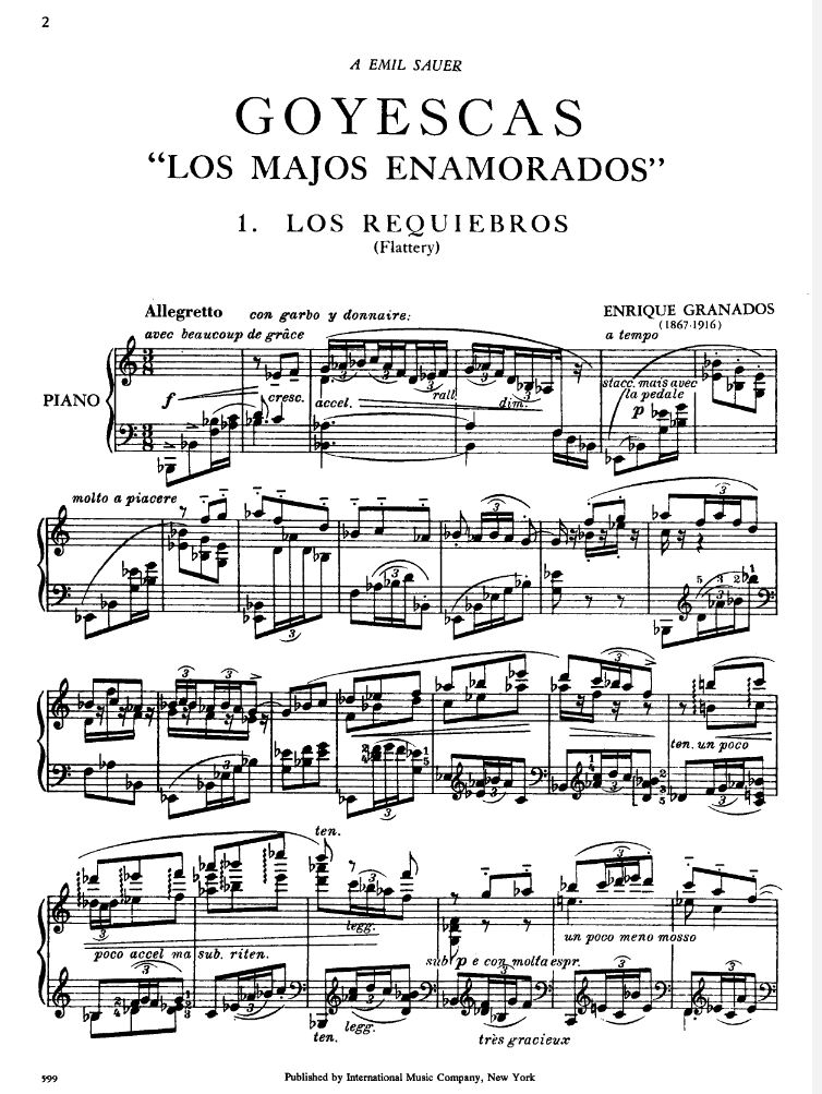 Other Cover Image Goyescas 