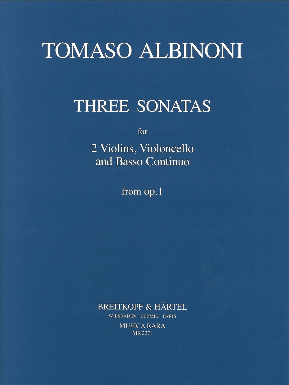 Front Cover Image Sonate a tre Nr. 1-3 op. 1 (1694)