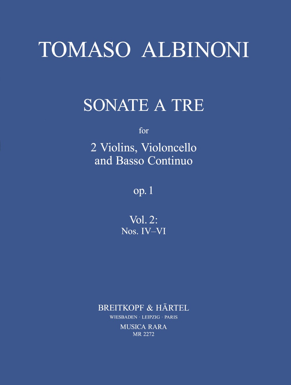 Front Cover Image Sonate a tre Nr. 4-6 op. 1 (1694)
