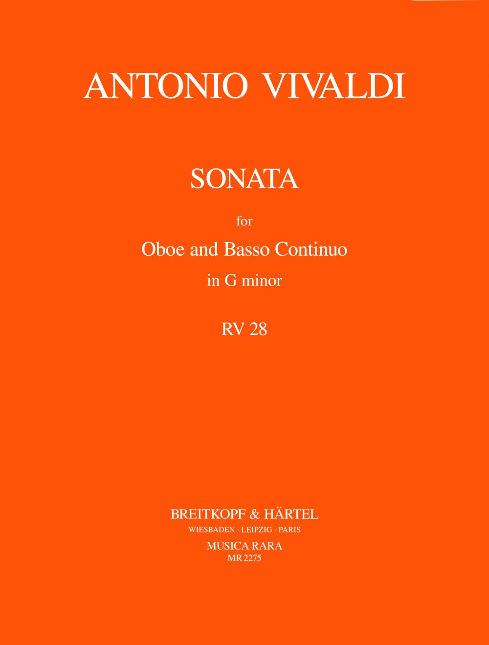 Front Cover Image Sonate g-Moll RV 28