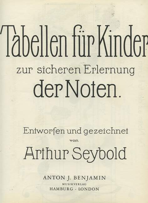 Front Cover Image Tabellen für Kinder 