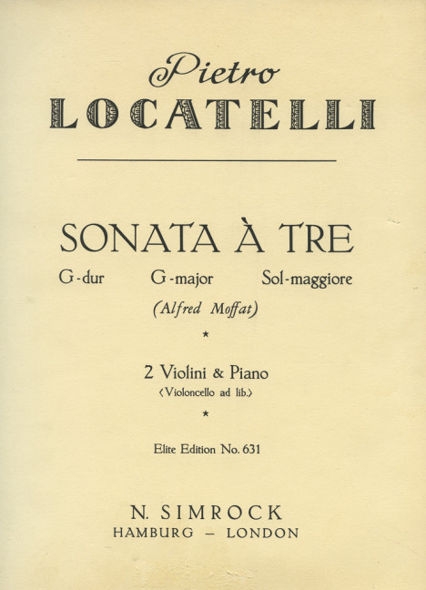Front Cover Image Triosonate G-Dur 