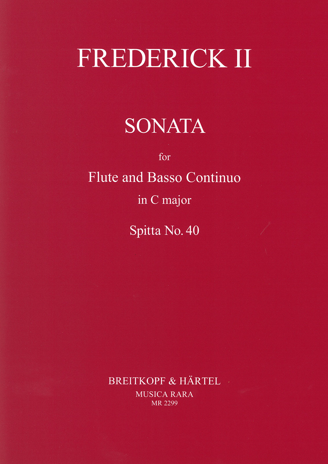 Other Cover Image Sonate für Flöte und Basso continuo C-Dur Spitta Nr. 40