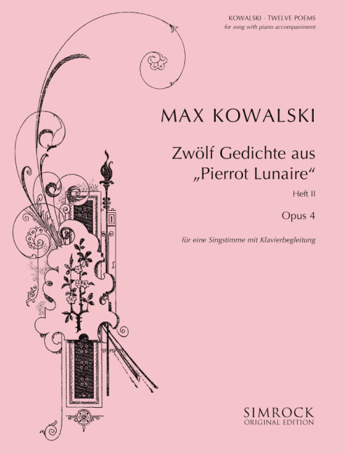 Front Cover Image 12 Gedichte op. 4 Band 2