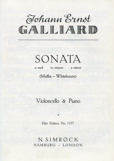Front Cover Image Sonate a-Moll 