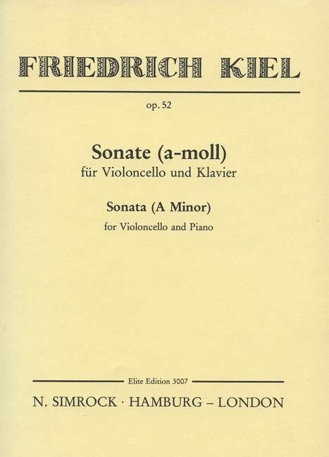 Vorderes Coverbild Sonate a-Moll op. 52 