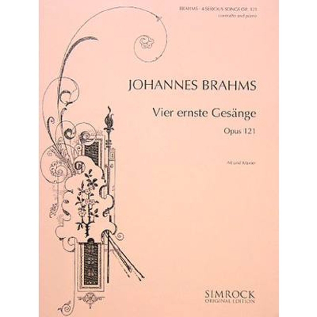 Vorderes Coverbild Vier ernste Gesänge op. 121 