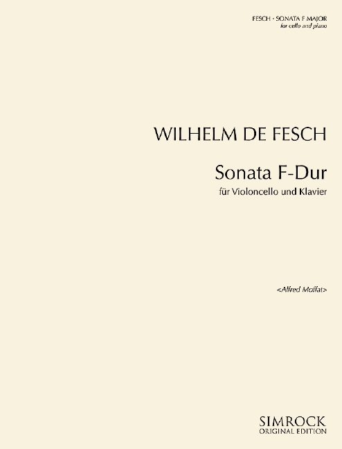 Vorderes Coverbild Sonate F-Dur 