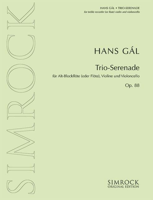 Vorderes Coverbild Trio-Serenade op. 88 