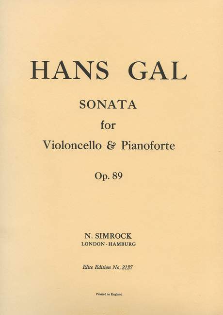 Vorderes Coverbild Sonata op. 89 