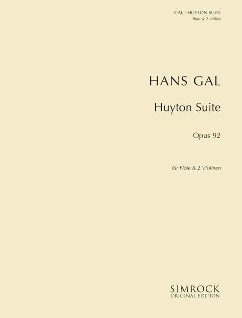 Vorderes Coverbild Huyton-Suite op. 92 