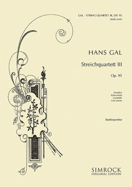 Vorderes Coverbild Streichquartett Nr. 3 op. 95 