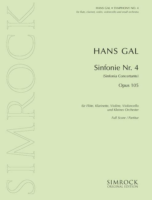 Vorderes Coverbild Symphonie Nr. 4 op. 105 