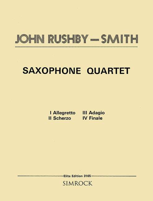 Vorderes Coverbild Saxophon-Quartett 
