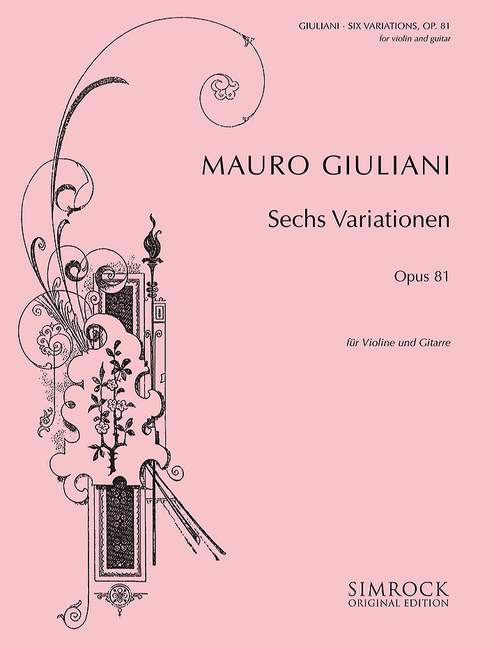 Vorderes Coverbild Sechs Variationen A-Dur op. 81 