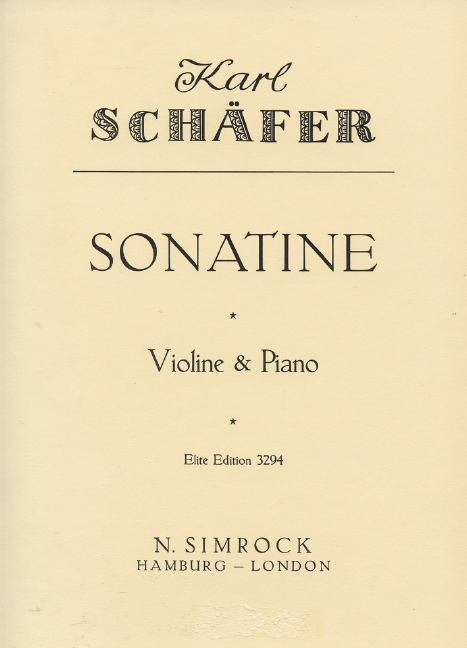 Vorderes Coverbild Sonatine 