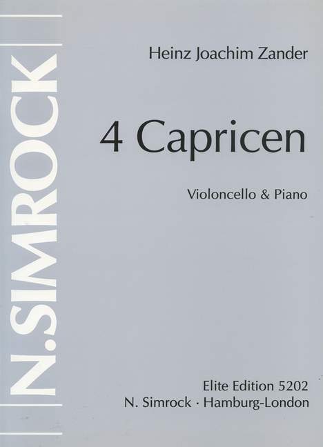 Vorderes Coverbild Vier Capricen 