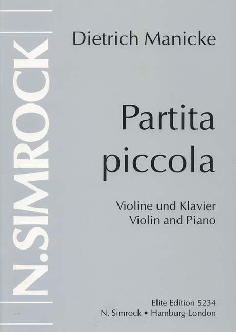 Vorderes Coverbild Partita piccola 