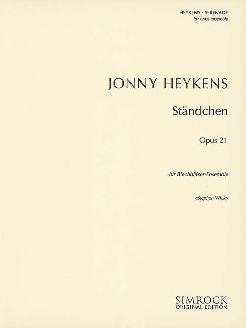 Vorderes Coverbild Ständchen op. 21 