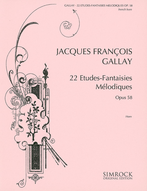 Vorderes Coverbild 22 Etudes-Fantaisies Mélodiques op. 58 