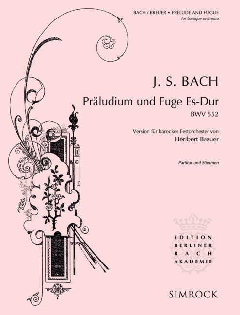 Vorderes Coverbild Präludium und Fuge Es-Dur BWV 552 