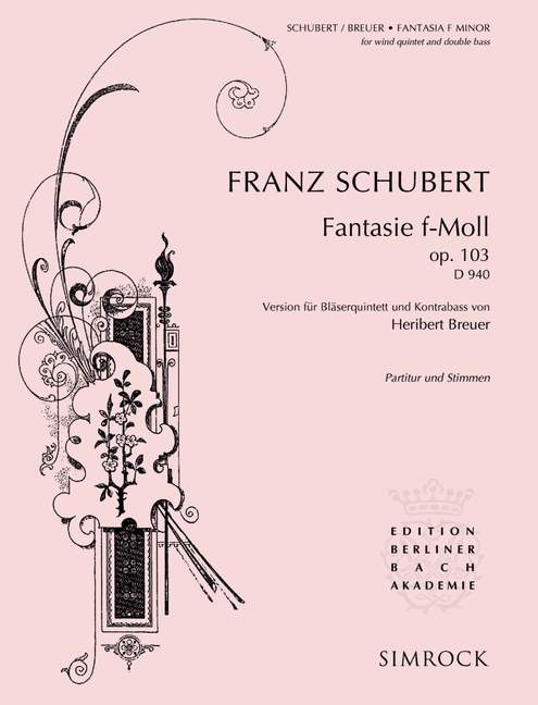 Vorderes Coverbild Fantasie f-Moll op. 103 D 940 