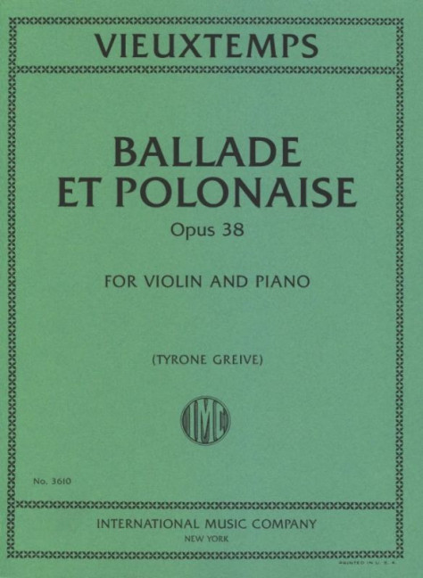 Vorderes Coverbild Ballade et Polonaise op.38 
