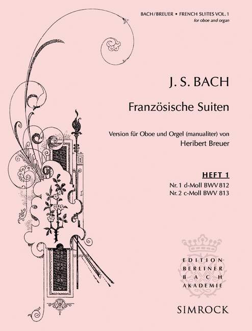 Vorderes Coverbild Französische Suiten BWV 812 und 813 Heft 1