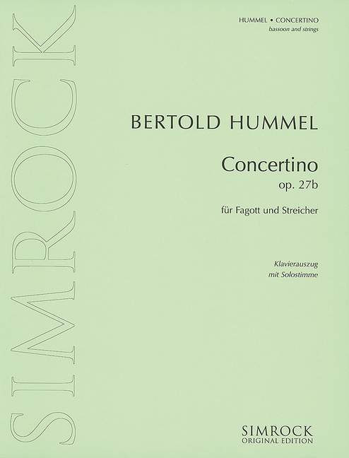 Vorderes Coverbild Concertino op. 27b 
