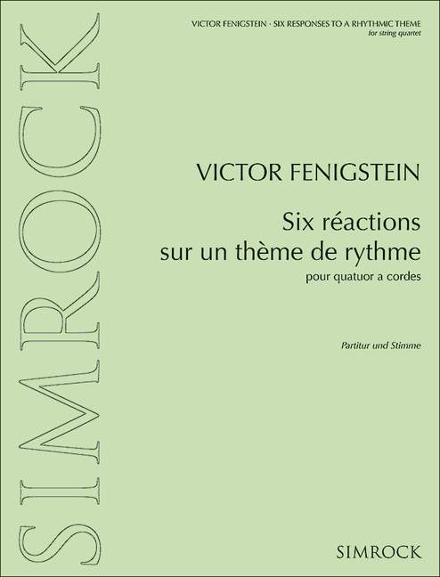 Vorderes Coverbild Six réactions sur un thème de rythme 