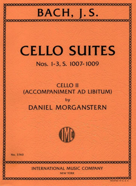 Vorderes Coverbild Cello Suites Nos. 1-3 BWV1007-1009 