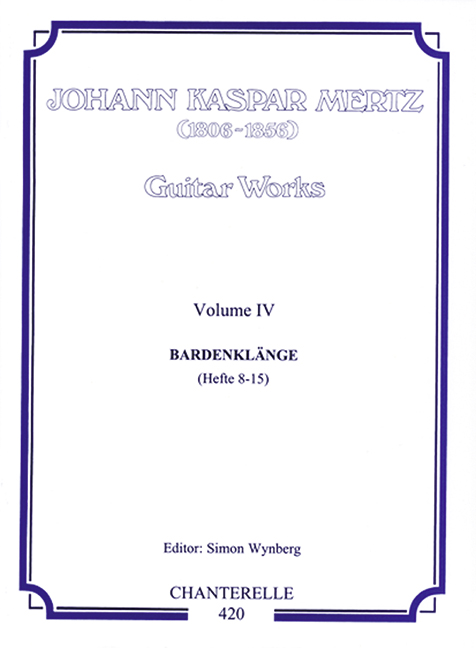 Vorderes Coverbild Bardenklänge op. 8 Heft 8-15