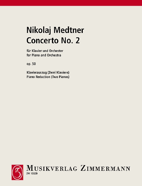 Vorderes Coverbild Zweites Klavierkonzert c-Moll op. 50 