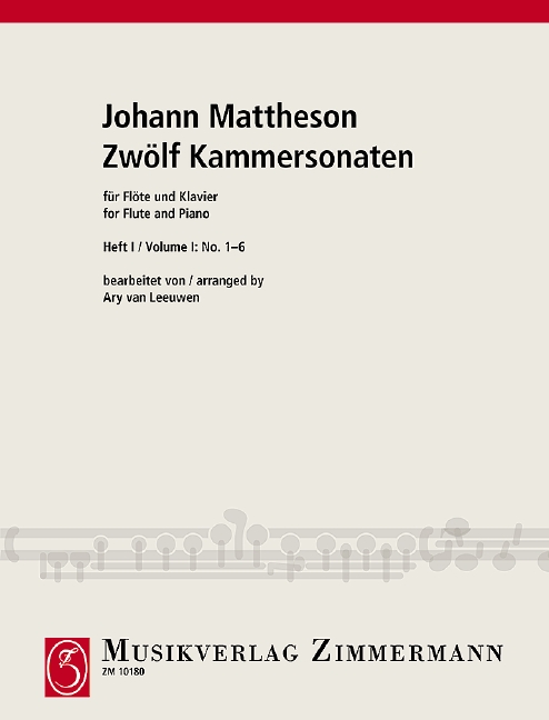 Vorderes Coverbild Zwölf Kammersonaten Heft 1 Nr. 1-6