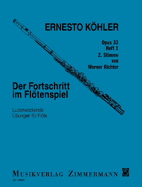 Vorderes Coverbild Der Fortschritt im Flötenspiel op. 33 Heft 1